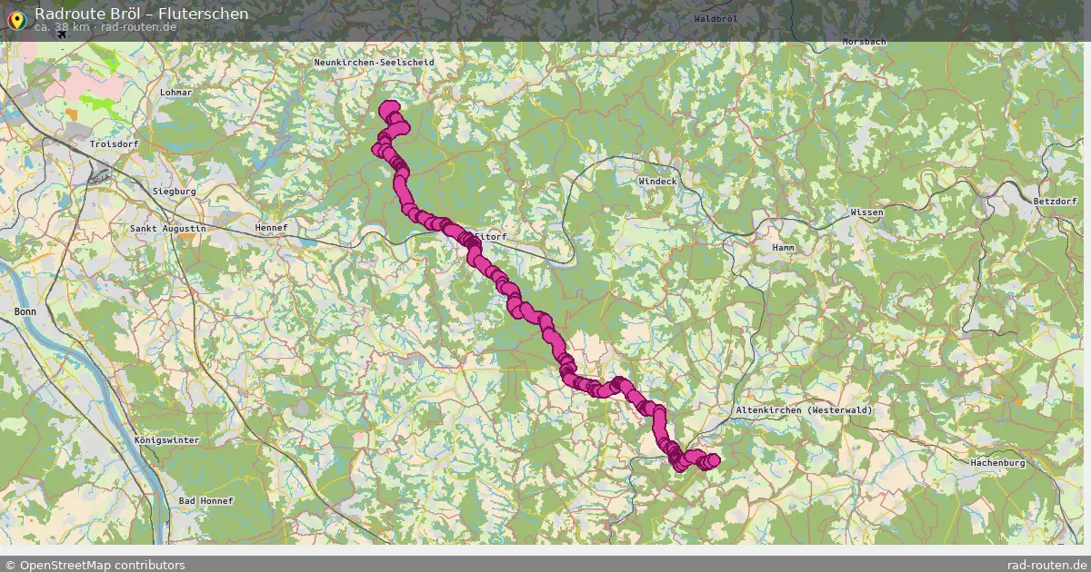 Radtour Bröl – Fluterschen
