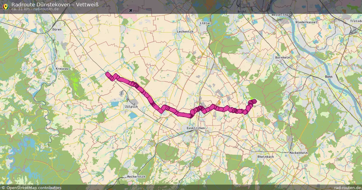 Radtour Dünstekoven – Vettweiß