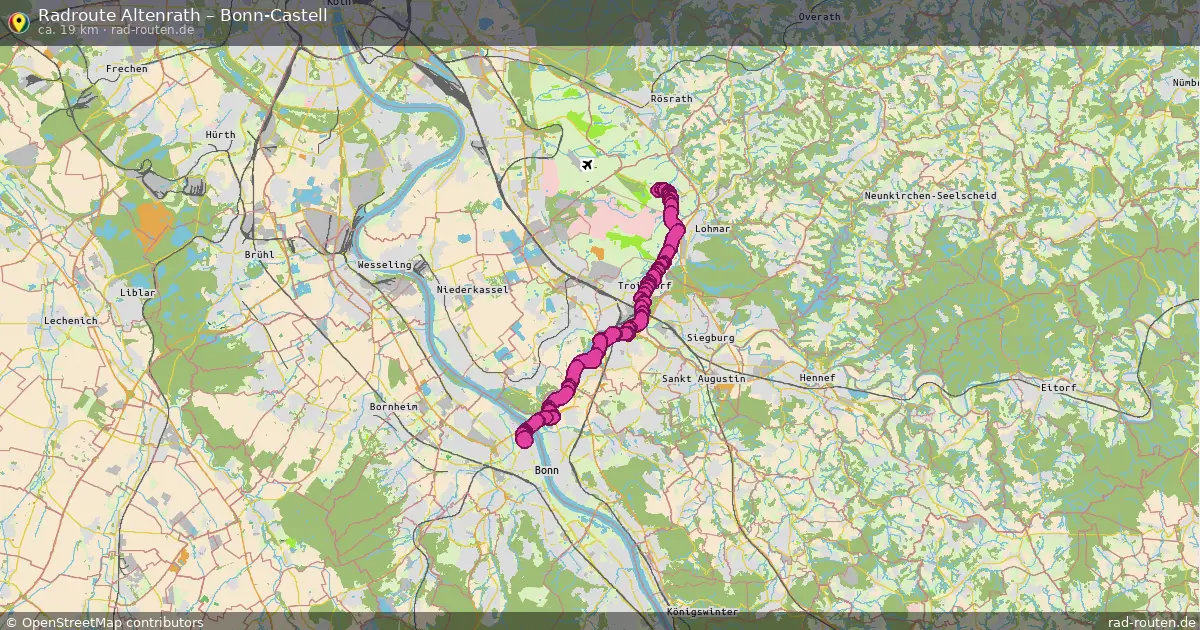 Radtour Altenrath – Bonn-Castell