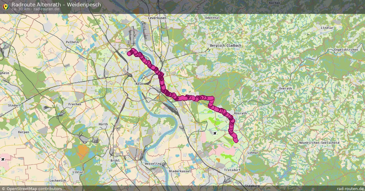 Radtour Altenrath – Weidenpesch