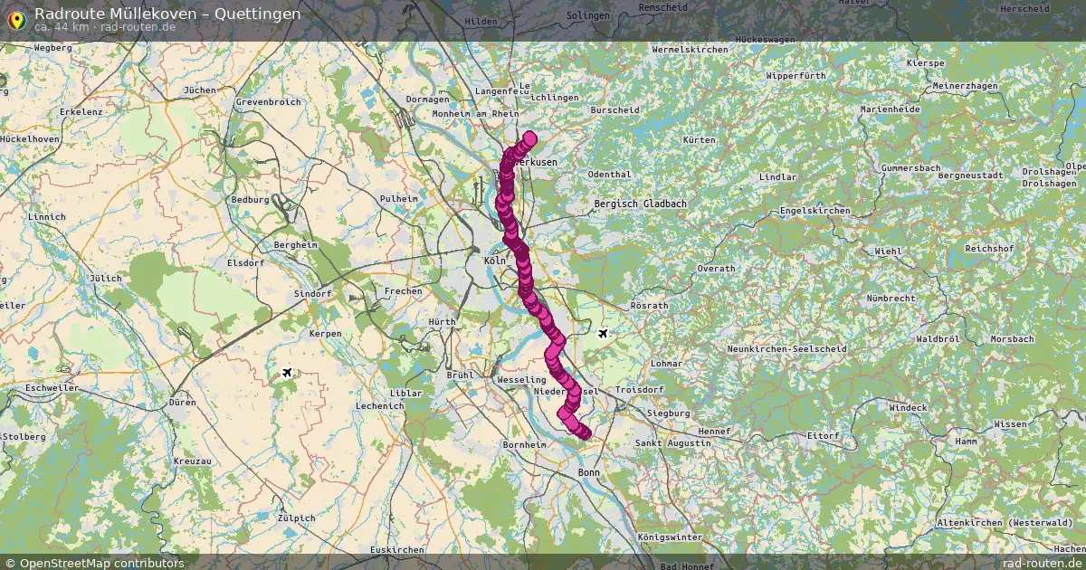 Radtour Müllekoven – Quettingen
