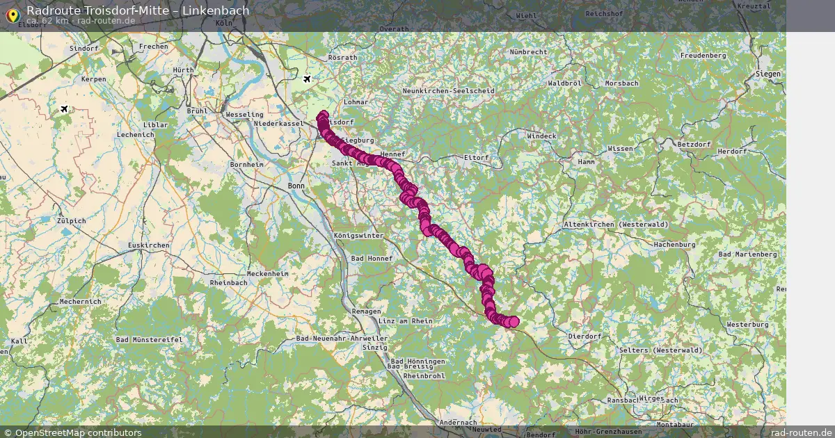 Radtour Troisdorf-Mitte – Linkenbach