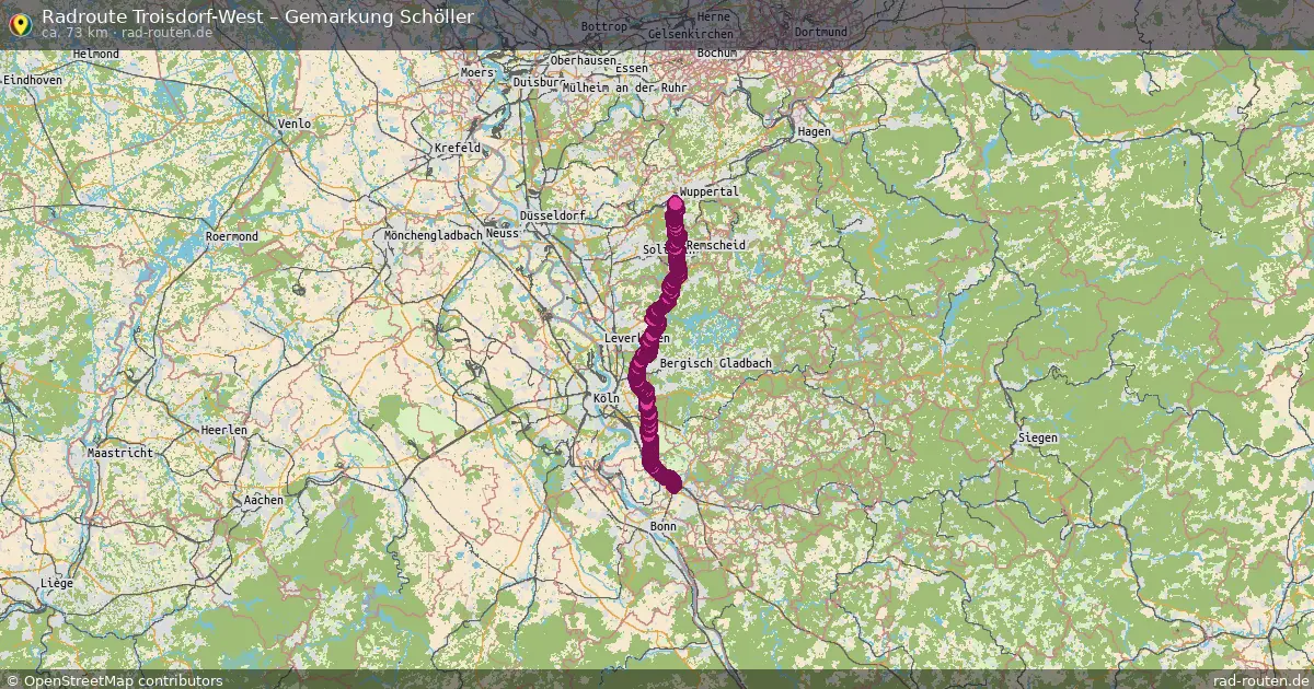 Radtour Troisdorf-West – Gemarkung Schöller