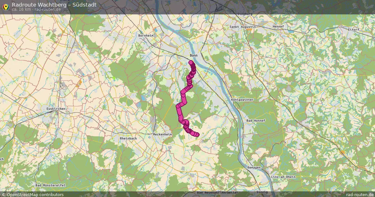 Radtour Wachtberg – Südstadt
