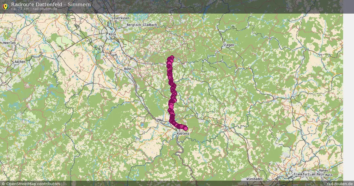 Fahrradroute Dattenfeld – Simmern