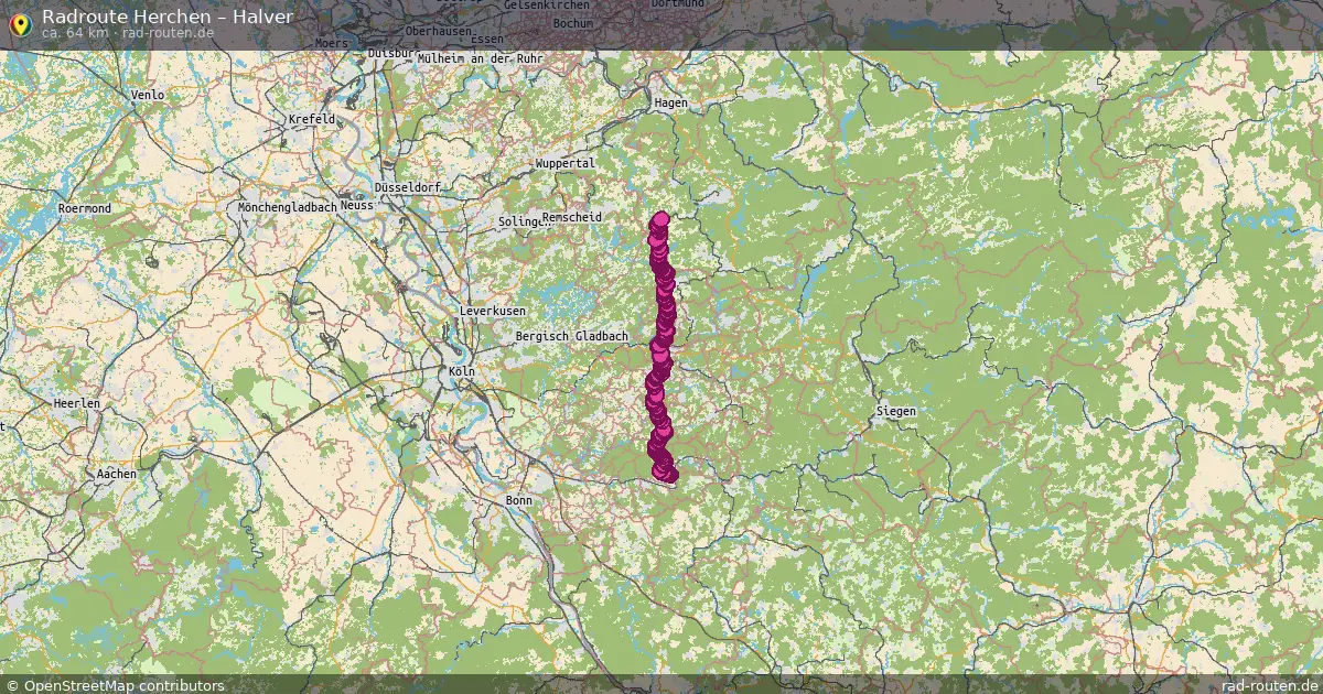 Fahrradroute Herchen – Halver