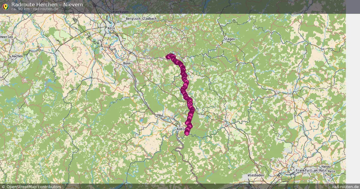 Fahrradroute Herchen – Nievern
