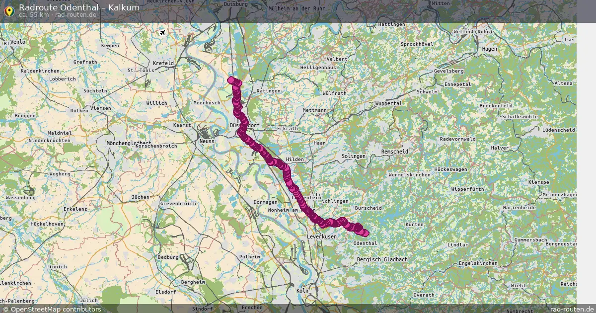 Radtour Odenthal – Kalkum