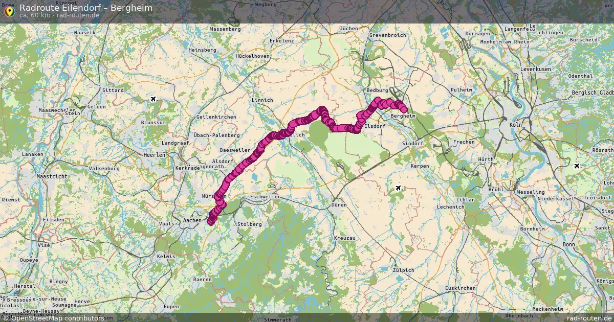 Radtour Eilendorf – Bergheim