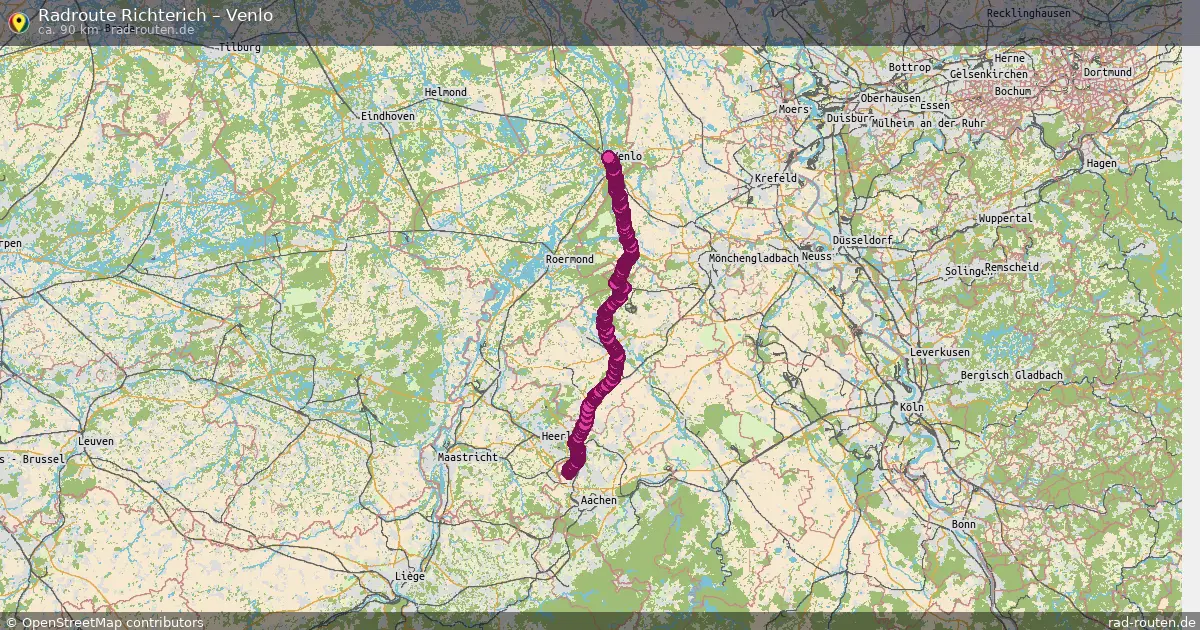 Radtour Richterich – Venlo