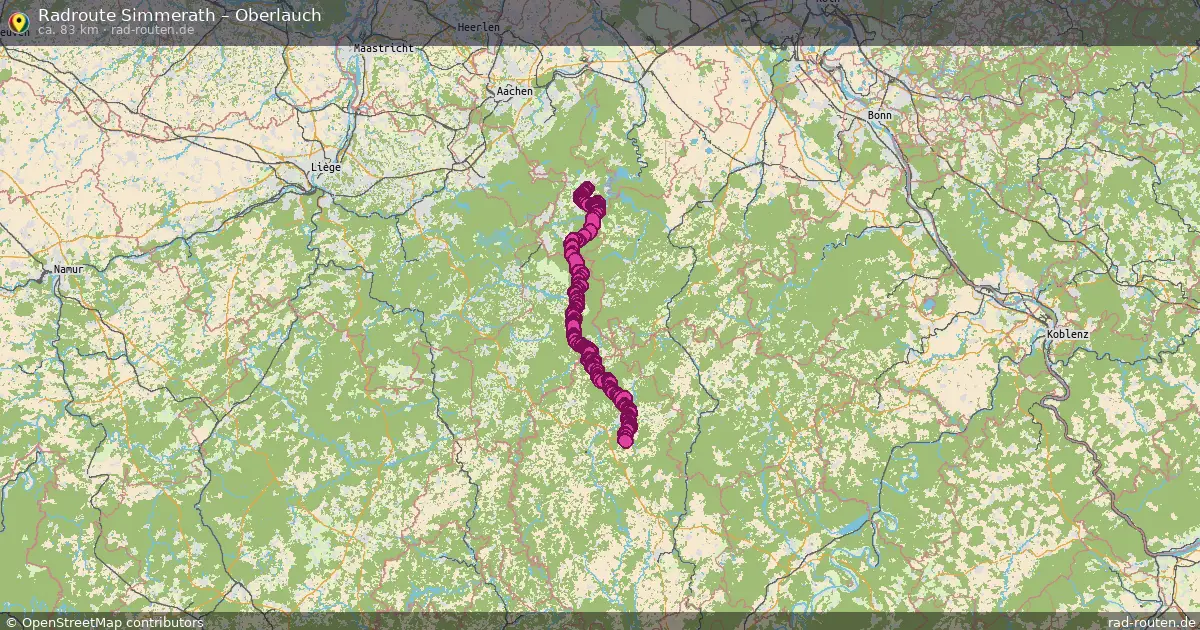 Fahrradroute Simmerath – Oberlauch