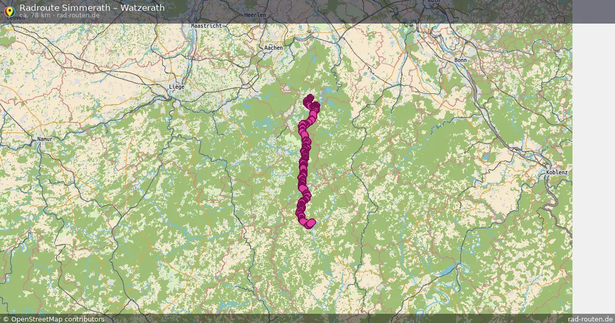 Fahrradroute Simmerath – Watzerath