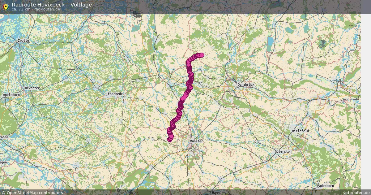 Fahrradroute Havixbeck – Voltlage