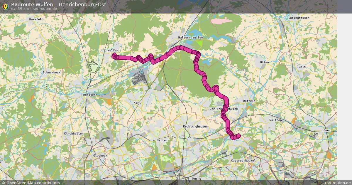 Radtour Wulfen – Henrichenburg-Ost