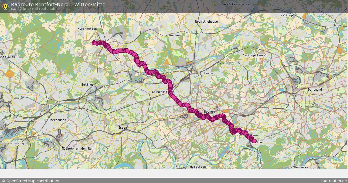 Radtour Rentfort-Nord – Witten-Mitte