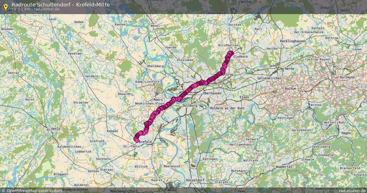 Radtour Schultendorf – Krefeld-Mitte