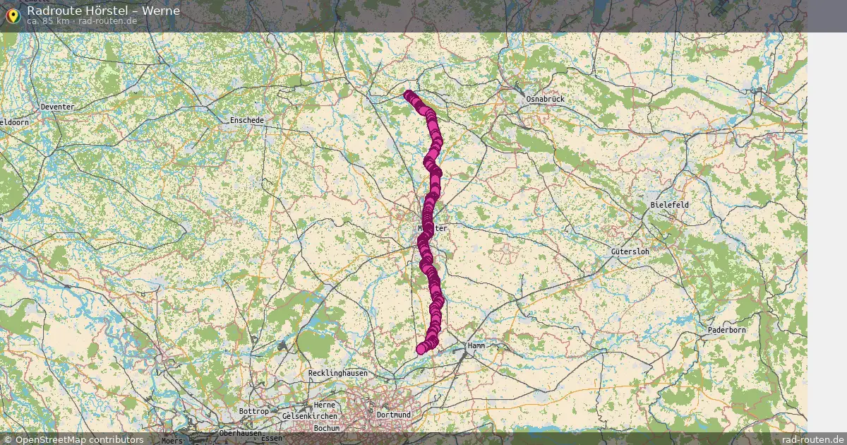 Fahrradroute Hörstel – Werne