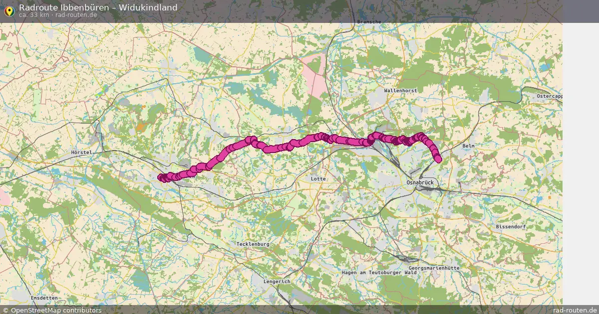 Fahrradroute Ibbenbüren – Widukindland