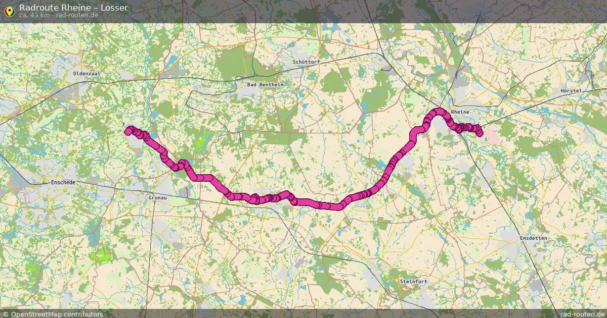 Fahrradroute Rheine – Losser