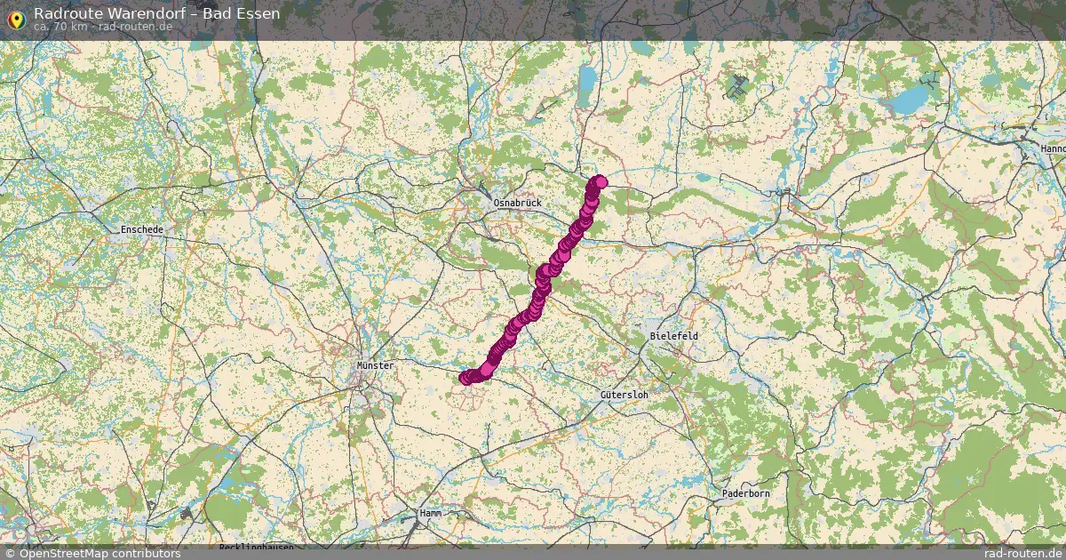Radtour Warendorf – Bad Essen