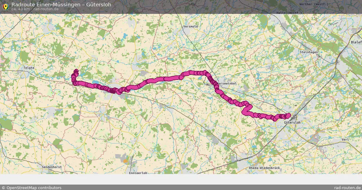 Radtour Einen-Müssingen – Gütersloh