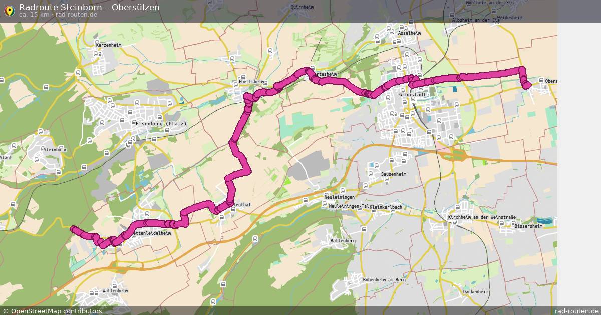 Fahrradroute Steinborn – Obersülzen
