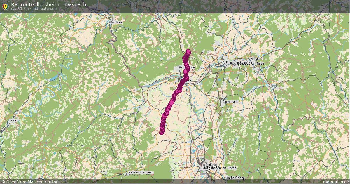 Fahrradroute Ilbesheim – Dasbach