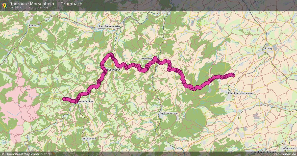 Fahrradroute Morschheim – Grumbach