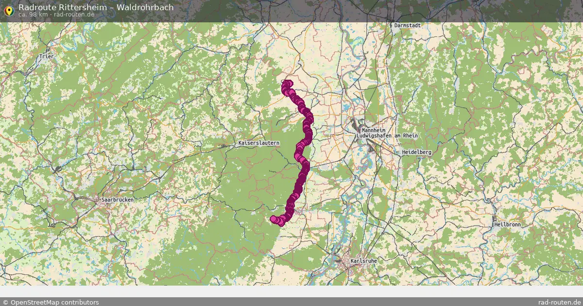 Radtour Rittersheim – Waldrohrbach