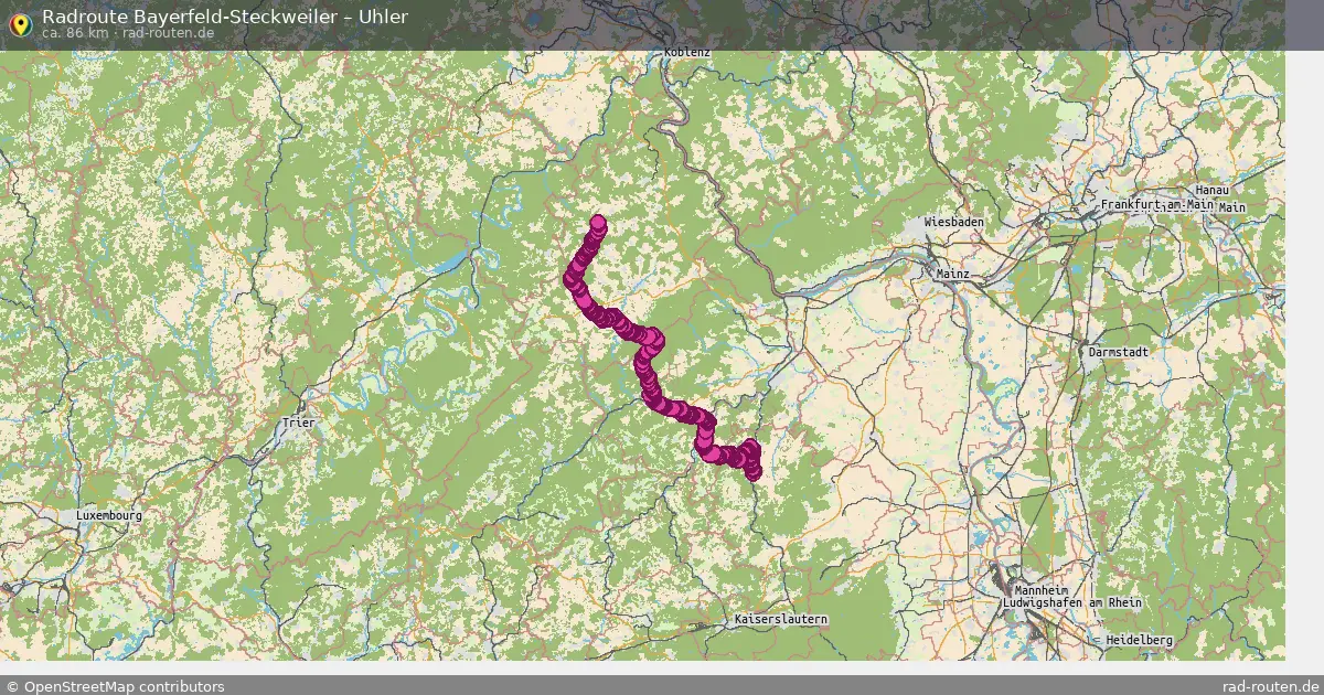 Radtour Bayerfeld-Steckweiler – Uhler