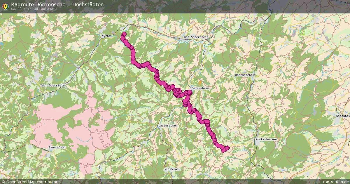 Radtour Dörrmoschel – Hochstädten