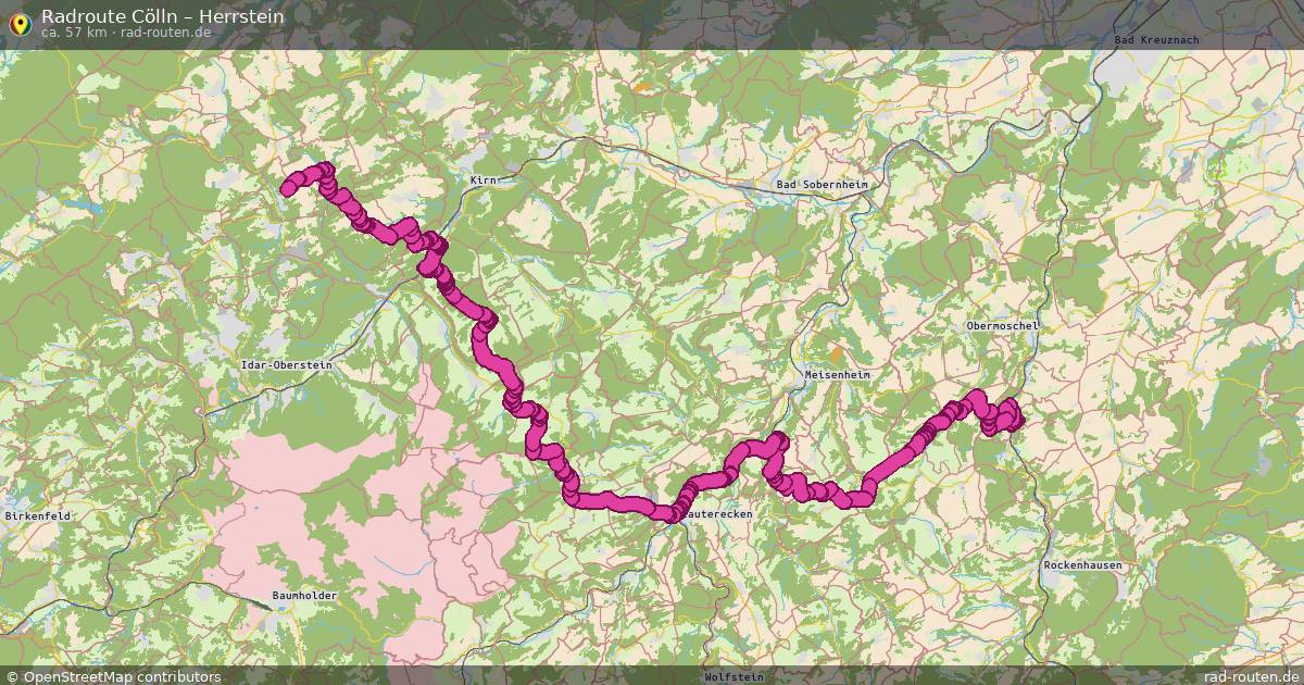 Fahrradroute Cölln – Herrstein