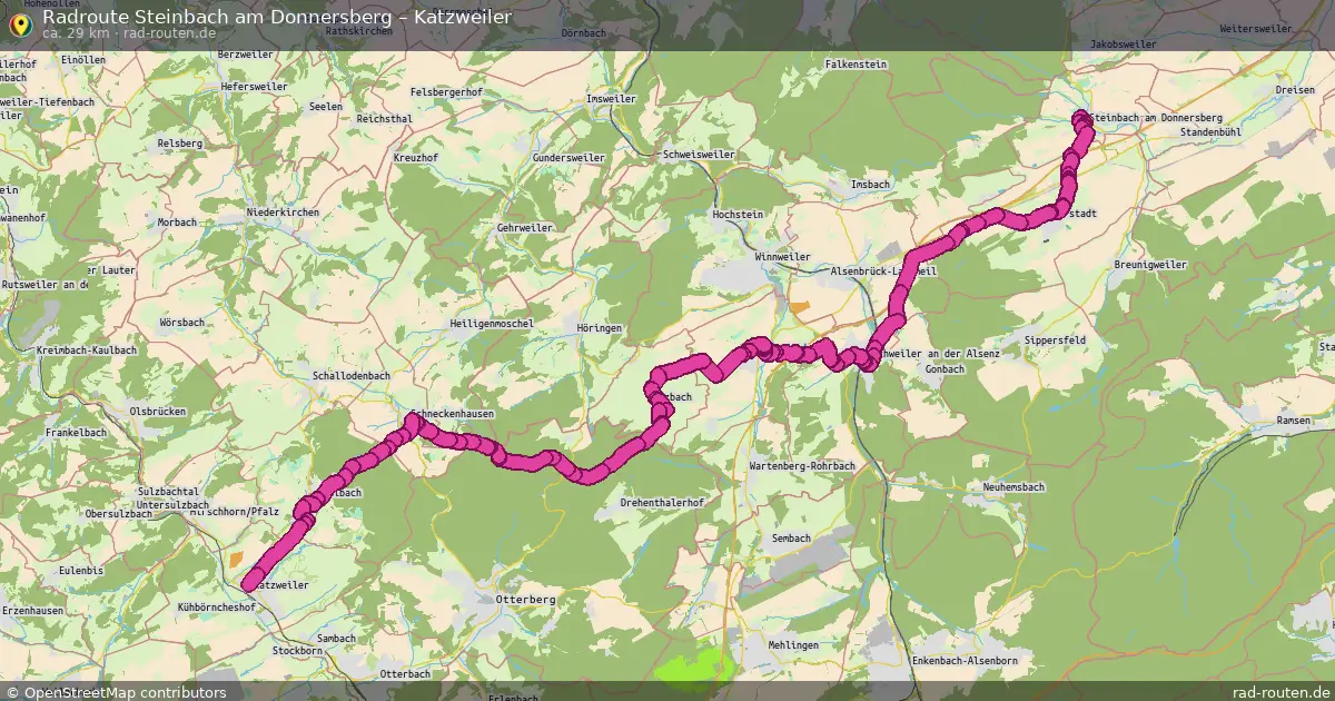 Fahrradroute Steinbach Am Donnersberg – Katzweiler