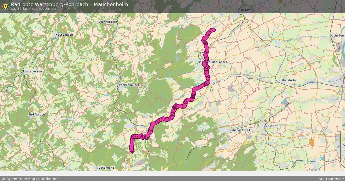 Radtour Wartenberg-Rohrbach – Mauchenheim