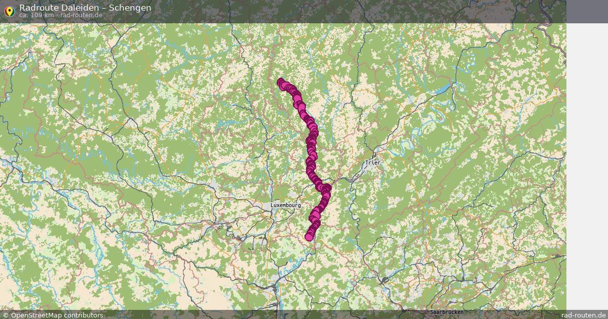 Fahrradroute Daleiden – Schengen