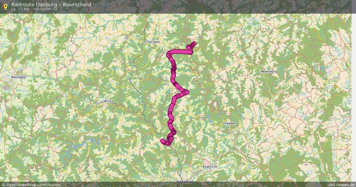 Fahrradroute Dasburg – Bourscheid