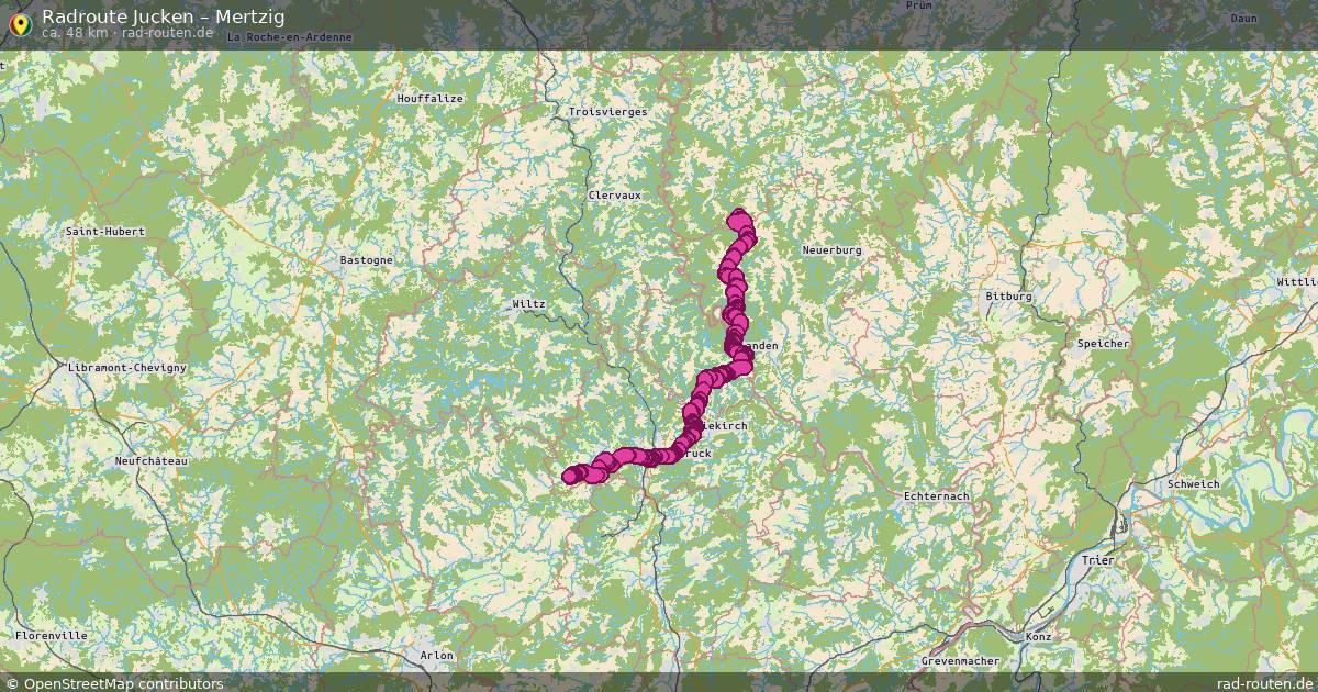 Fahrradroute Jucken – Mertzig