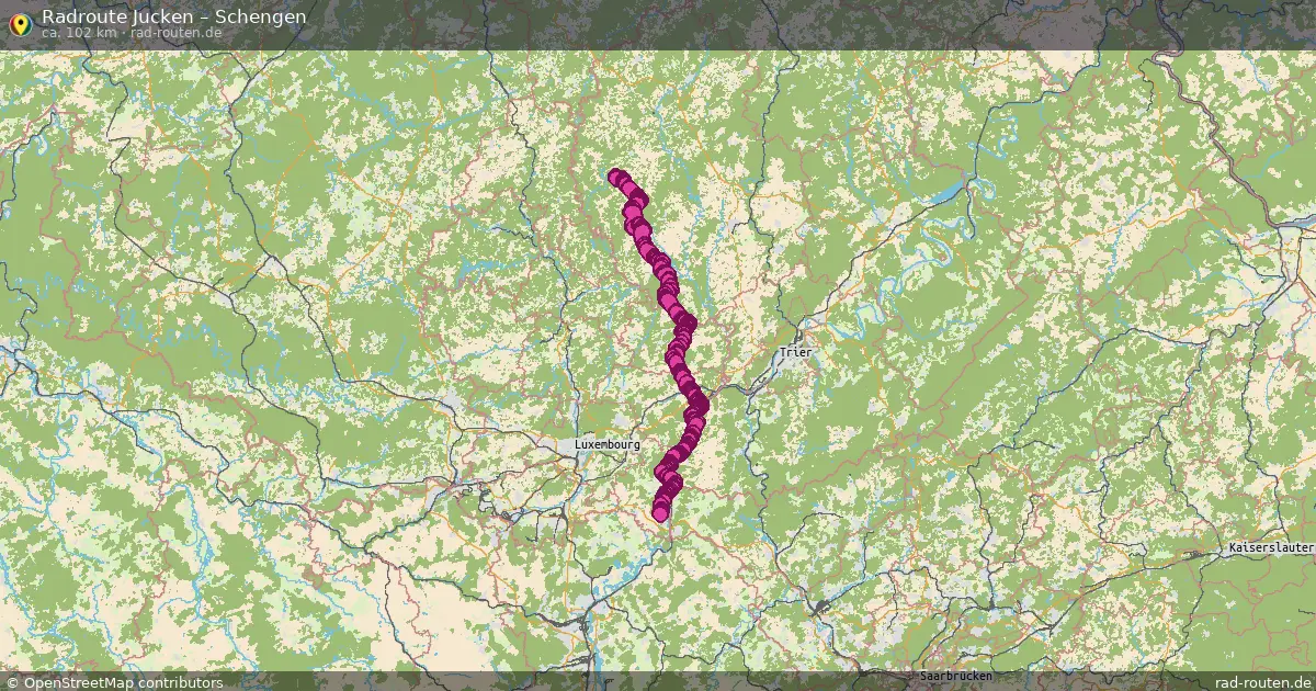 Radtour Jucken – Schengen