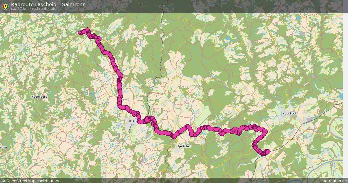 Fahrradroute Lascheid – Salmrohr