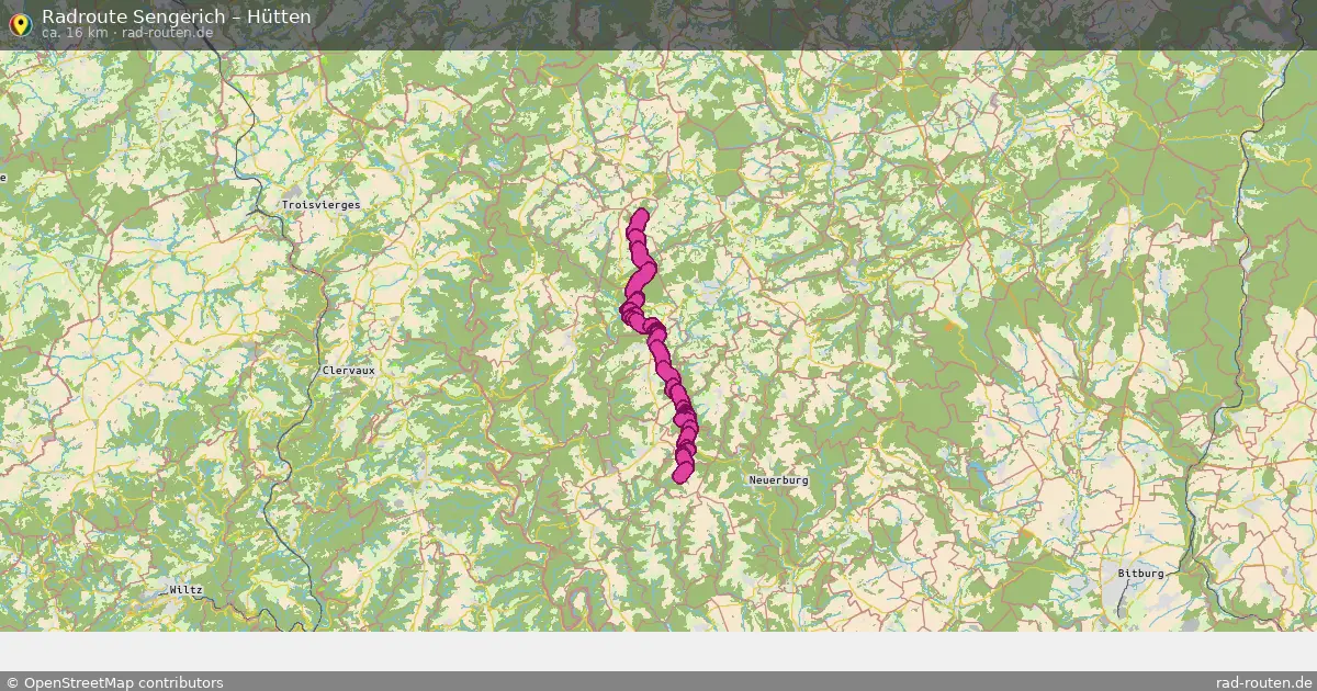 Fahrradroute Sengerich – Hütten