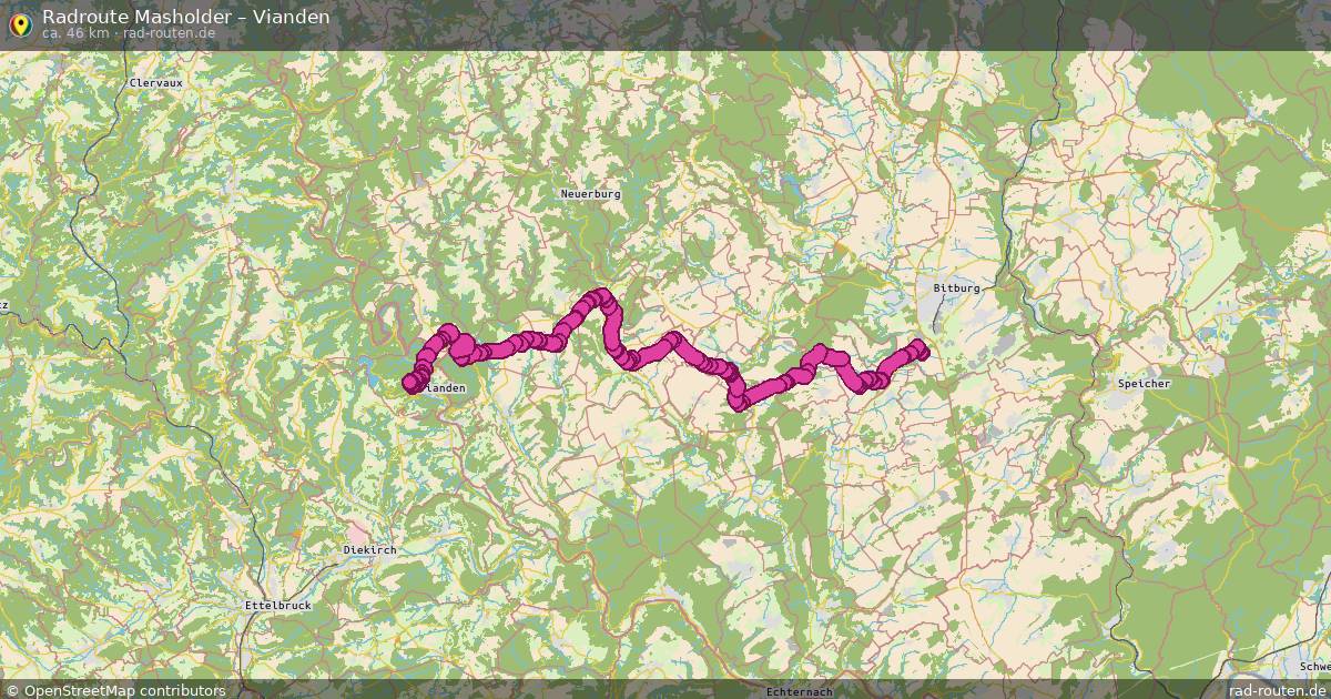 Fahrradroute Masholder – Vianden