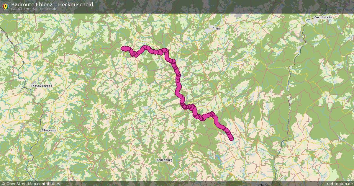 Fahrradroute Ehlenz – Heckhuscheid