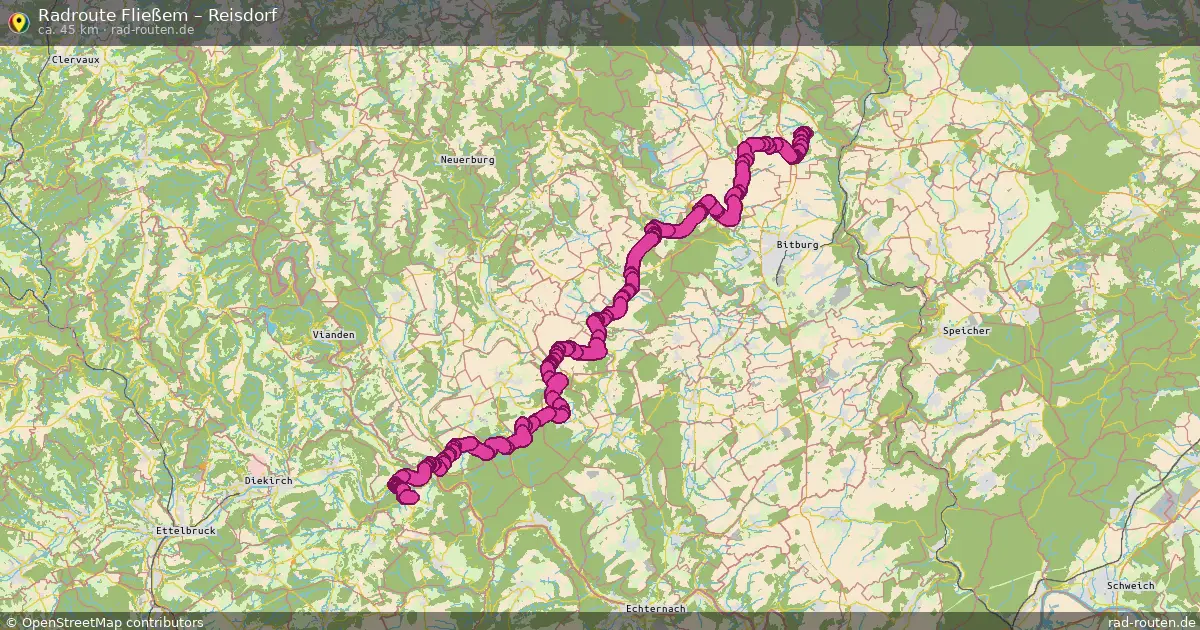 Radtour Fließem – Reisdorf
