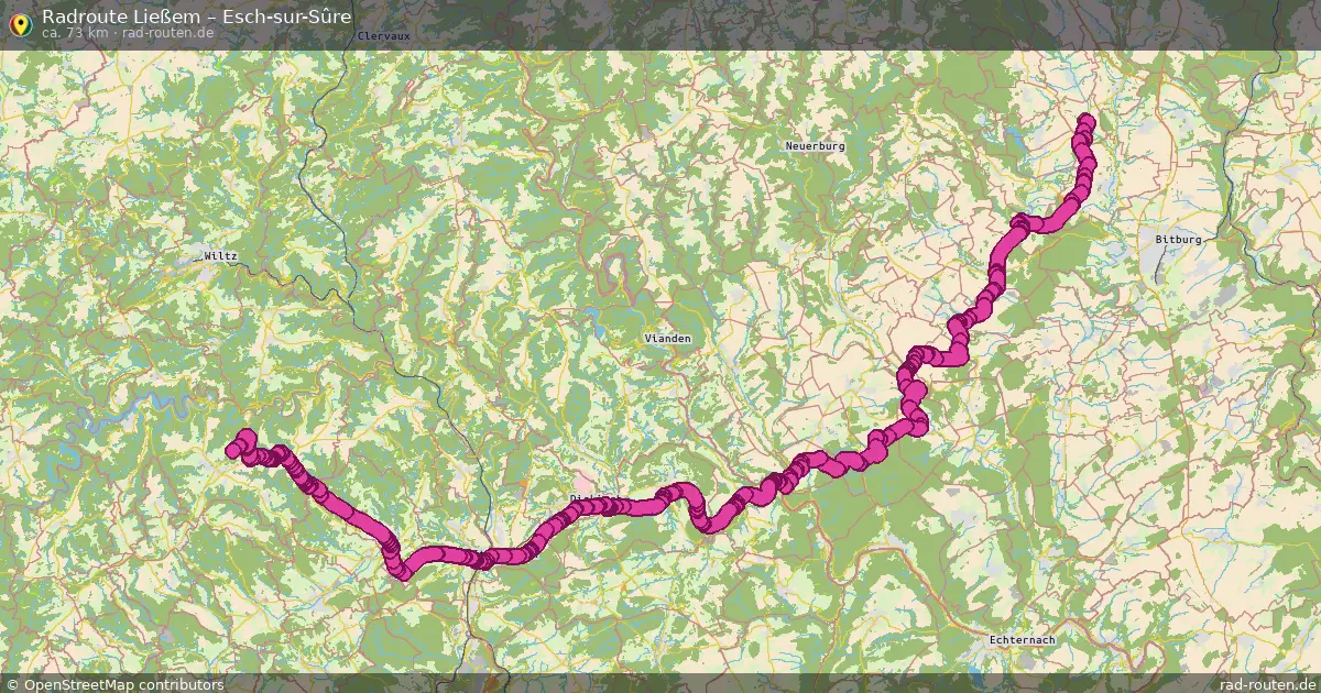 Radtour Ließem – Esch-Sur-Sûre