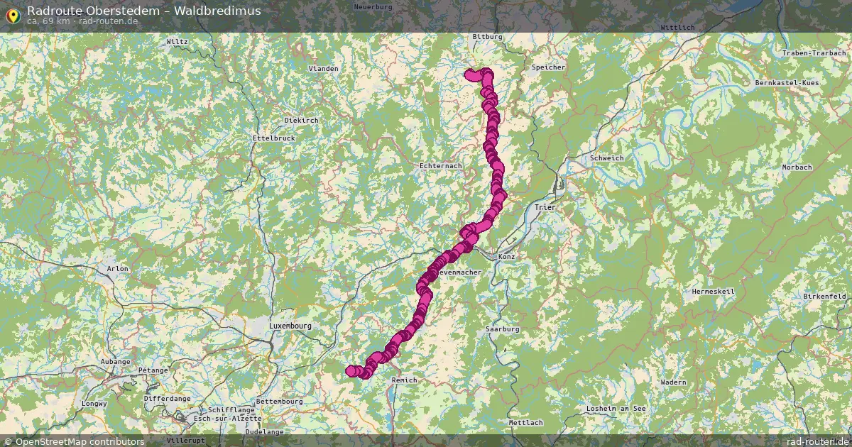 Radtour Oberstedem – Waldbredimus