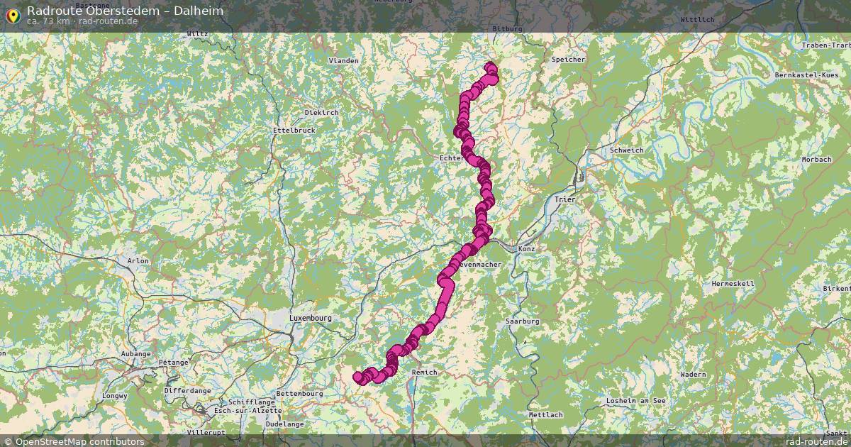 Fahrradroute Oberstedem – Dalheim