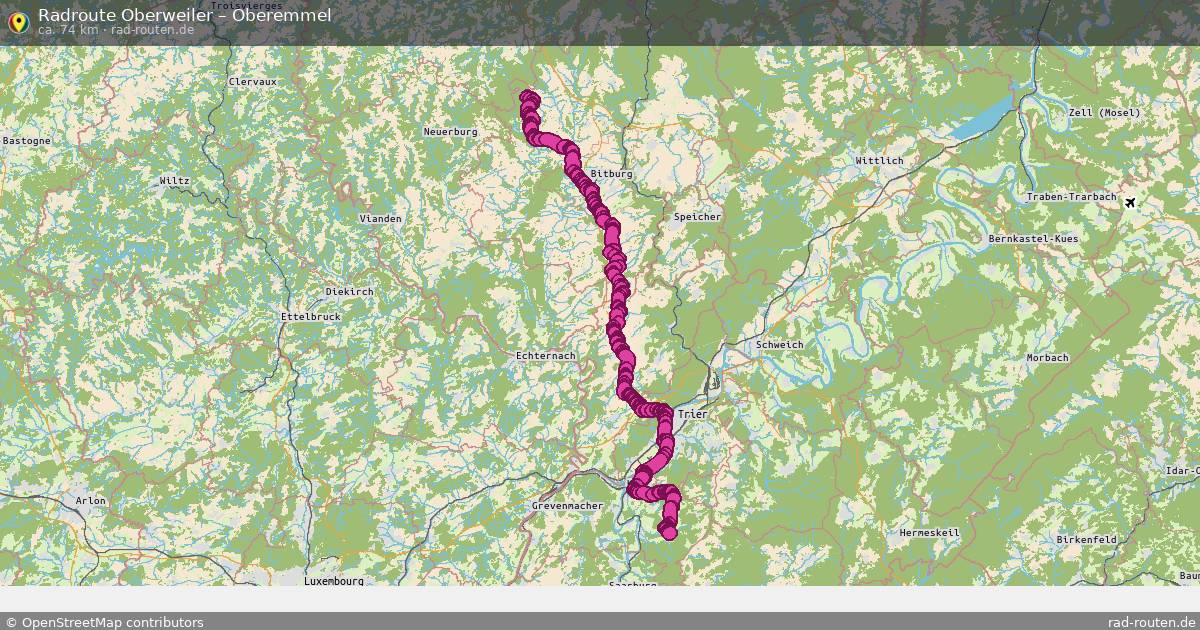 Fahrradroute Oberweiler – Oberemmel