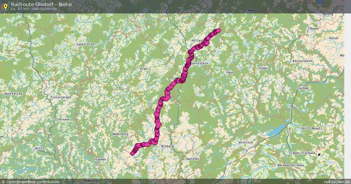 Fahrradroute Olsdorf – Nohn