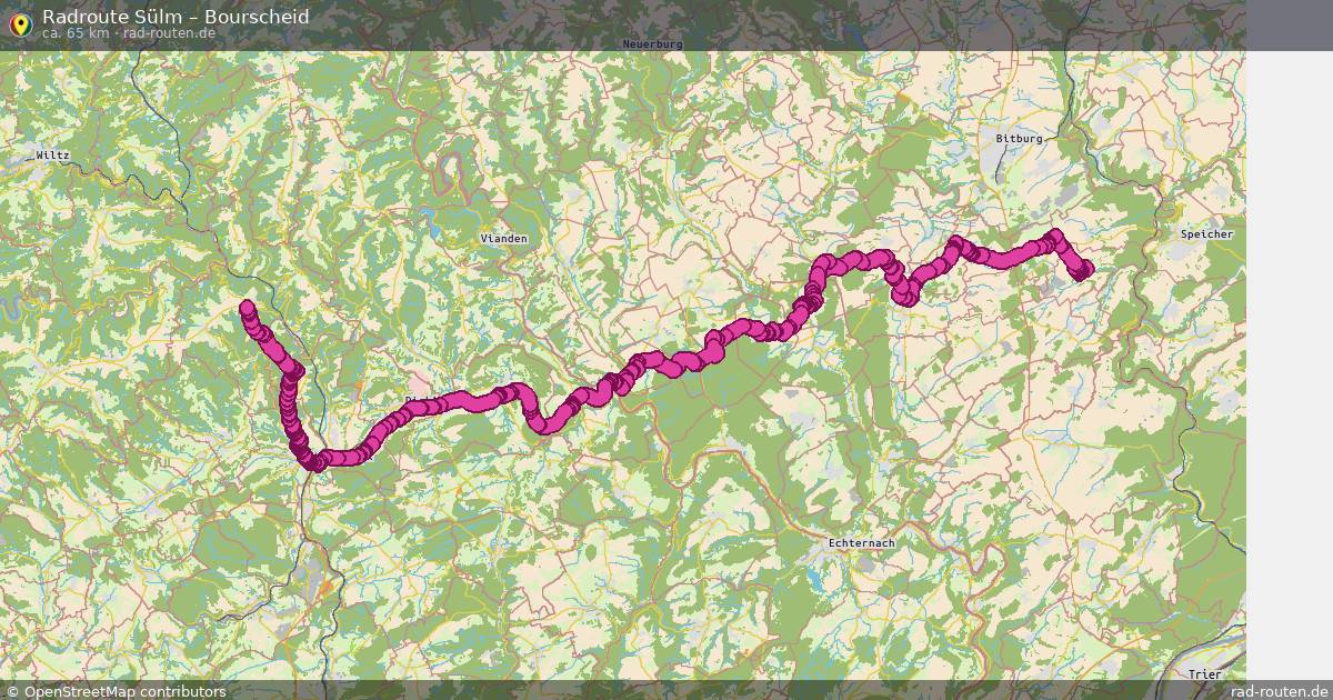 Fahrradroute Sülm – Bourscheid