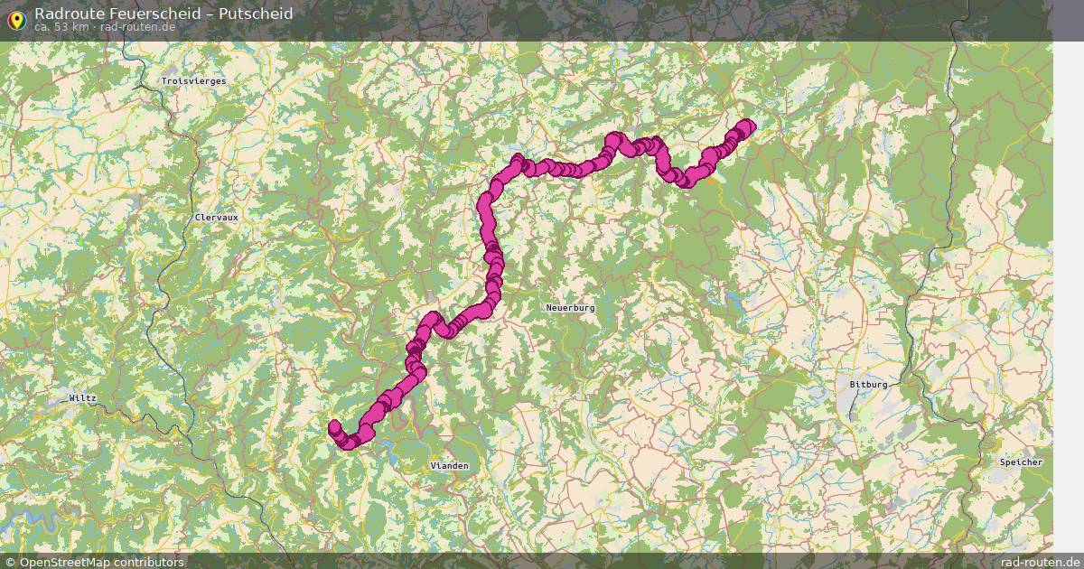 Fahrradroute Feuerscheid – Putscheid